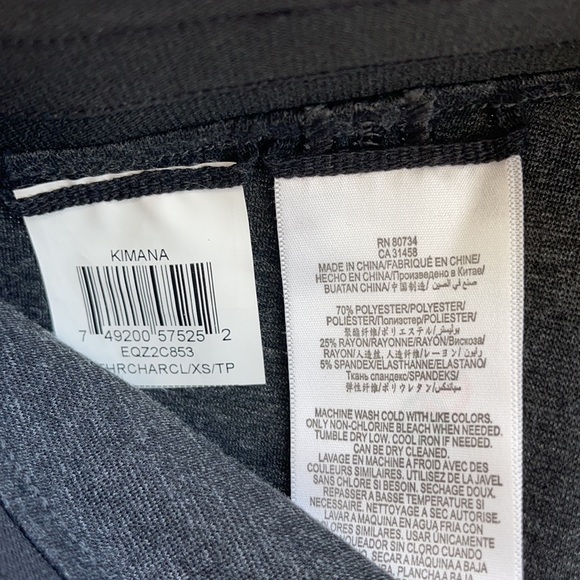 Bcbgmaxazria Black and Gray Kimana Zip Leggings - Picture 5 of 8